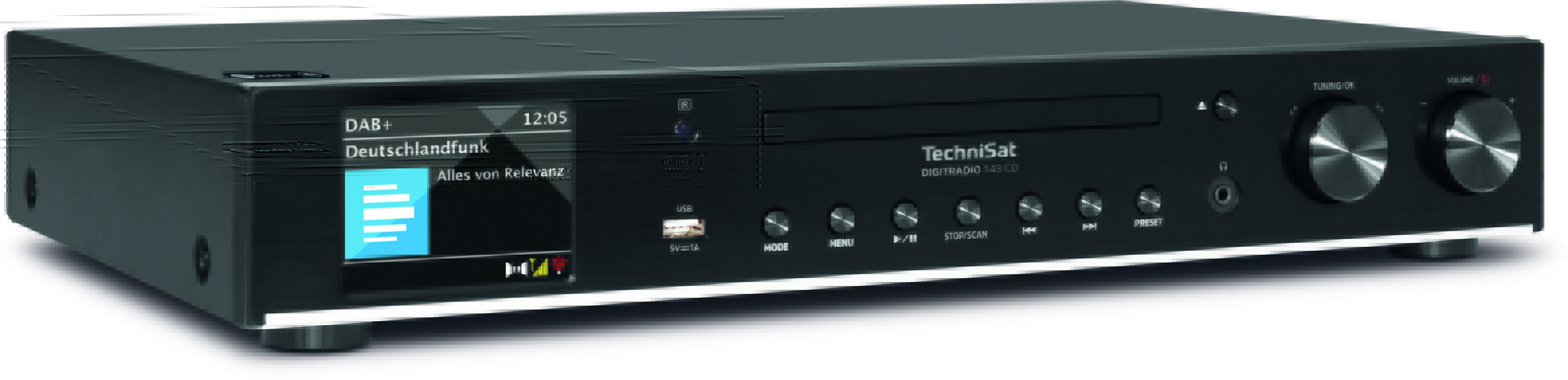 TechniSat DIGITRADIO 143 CD (V3) HiFi-Tuner, Internetradio, DABUKW, Bluetooth