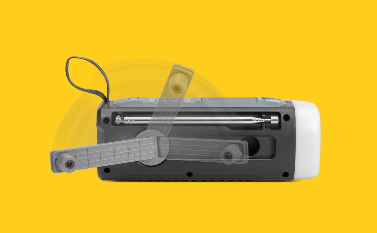 Outdoor Radio mit Solarpanel