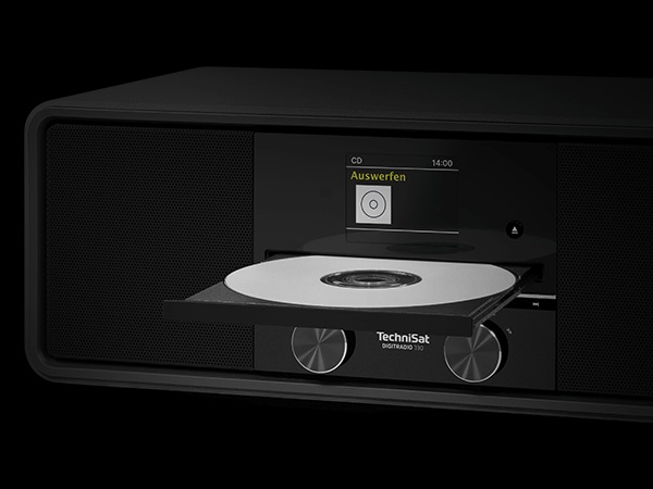 Der integrierte CD Player unterstützt MP3 und WMA Formate