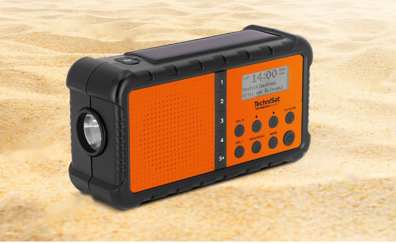 Outdoor Radio mit Solarpanel