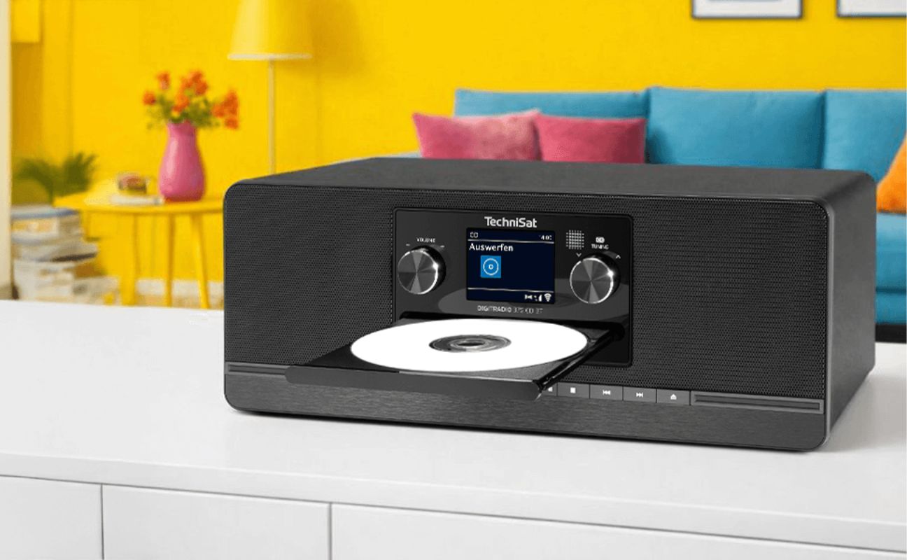 Integrierter CD Player mit MP3 Wiedergabe