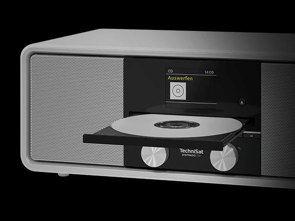 Der integrierte CD Player unterstützt MP3 und WMA Formate