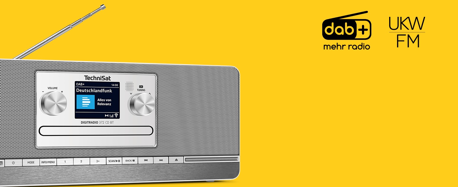  Vielseitiger Musikgenuss: DIGITRADIO 372 CD BT 