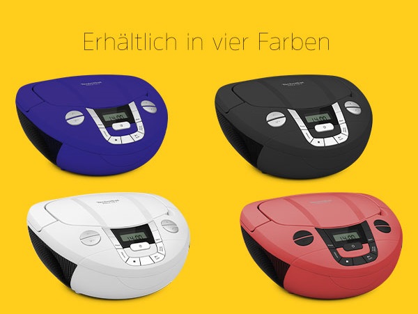 Erhältlich in vier Farben