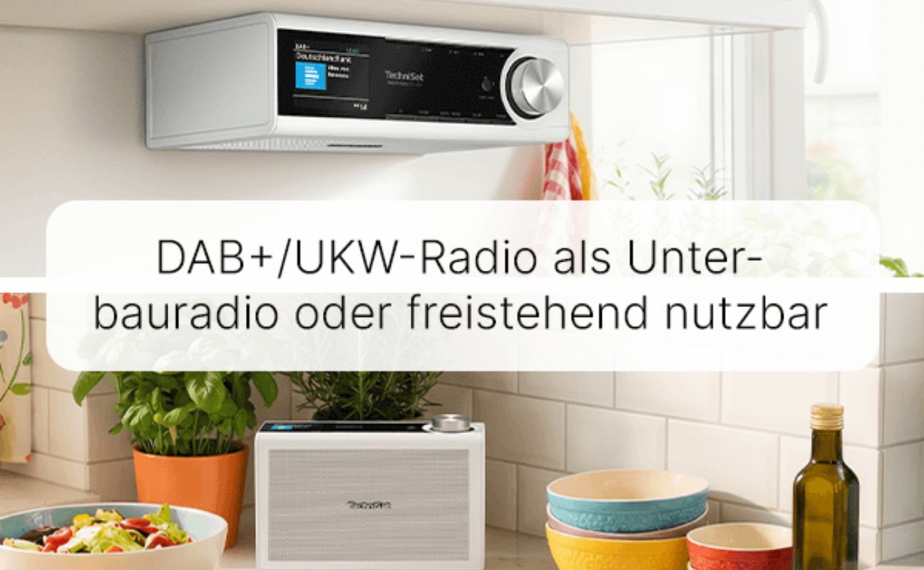 Als Unterbauradio oder freistehend nutzbar