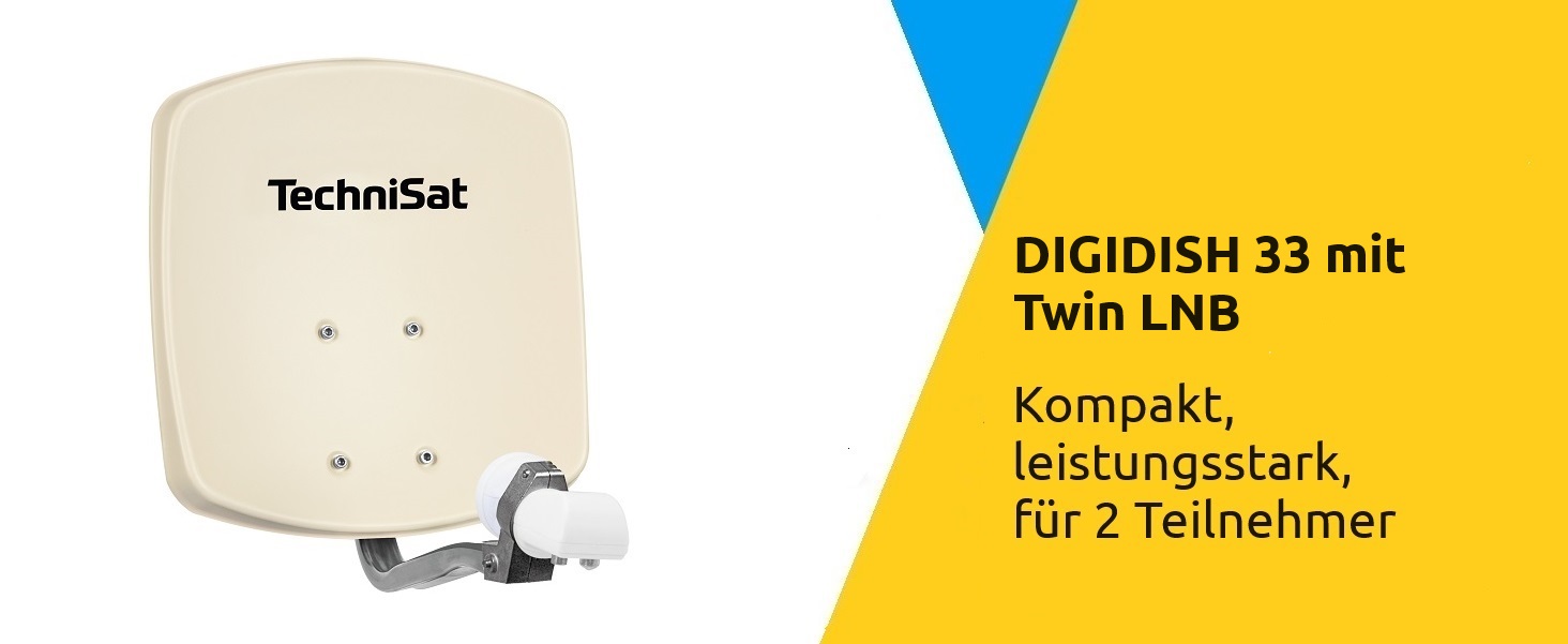 DIGIDISH 33 mit Twin LNB