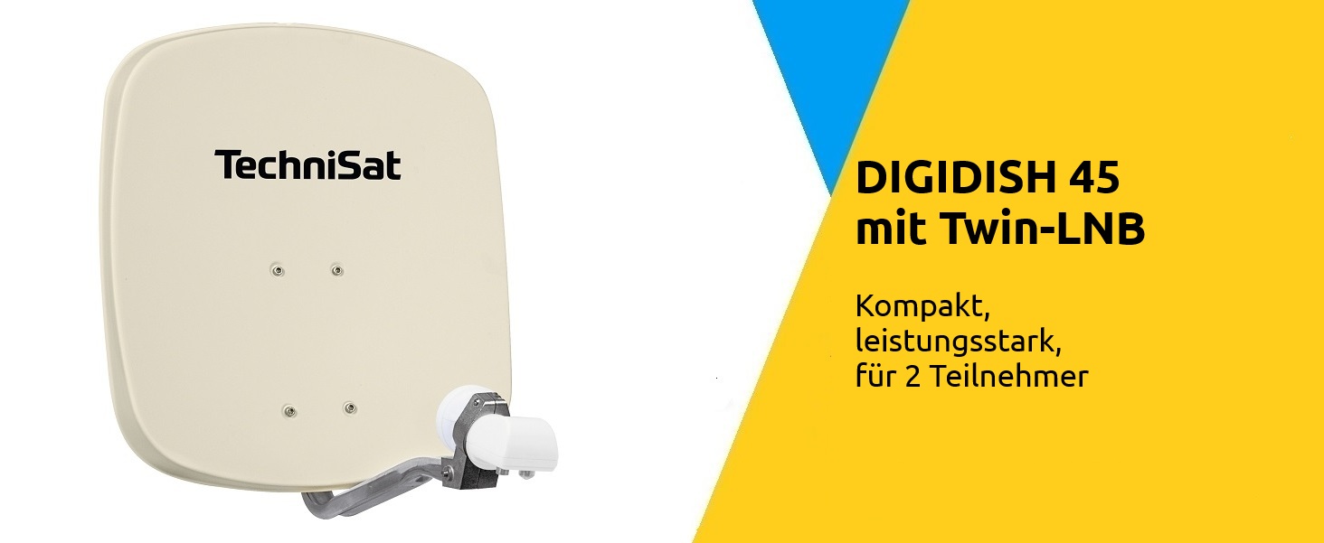 DIGIDISH 45 mit Twin LNB