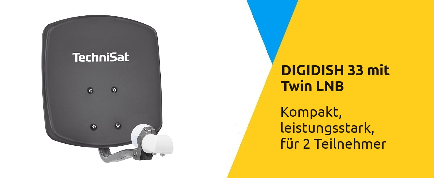 DIGIDISH 33 mit Twin LNB