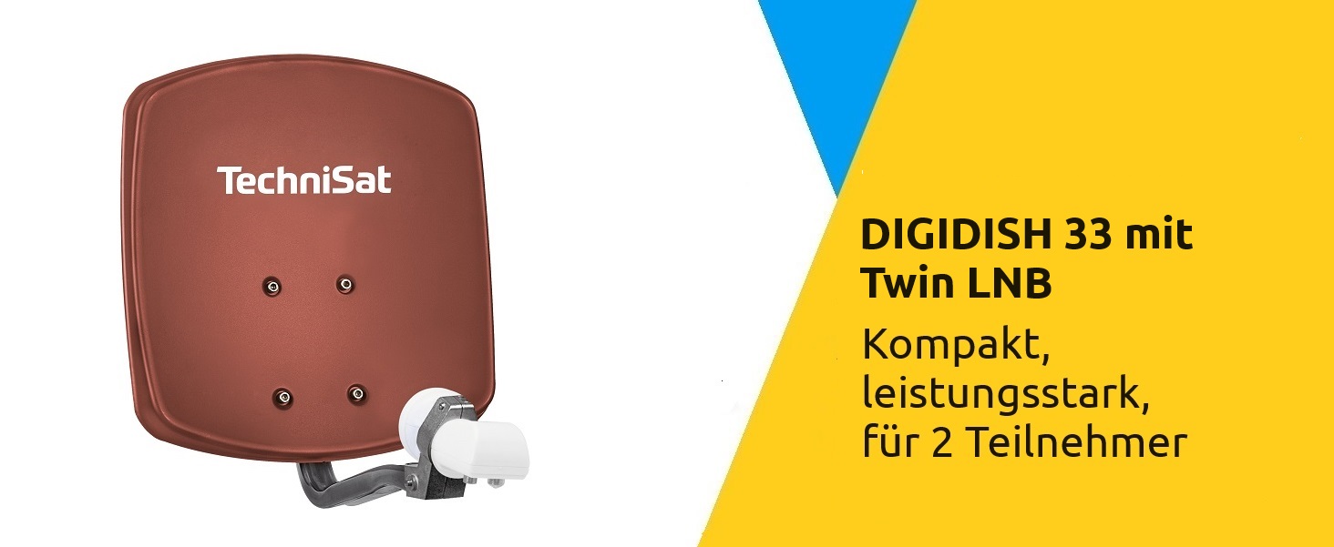 DIGIDISH 33 mit Twin LNB