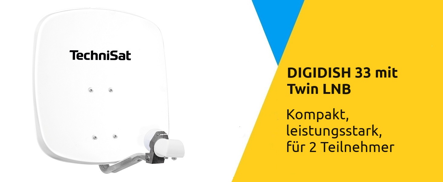 DIGIDISH 33 mit Twin LNB